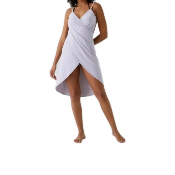 Halara Spaghetti Strap Crossover Cover Up‎ Wrap Cool Touch Dress-UPF50+ Sz XL - Picture 5 of 7